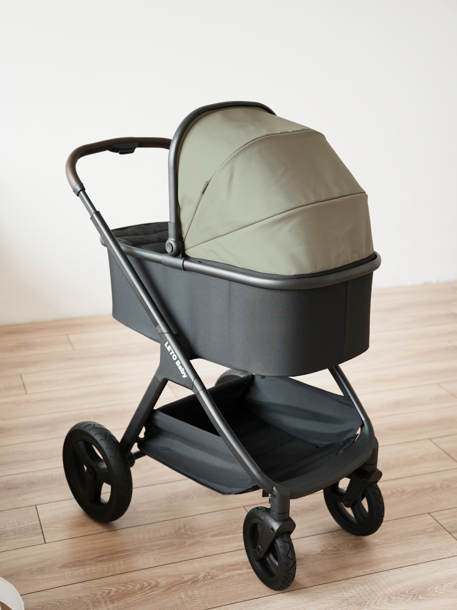 Коляска для новорожденных 2 в 1 LETO Baby