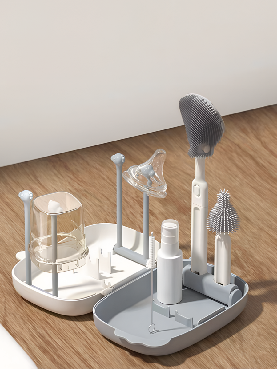 Ершик для бутылок силиконовый сушилка для сосок LETO Baby