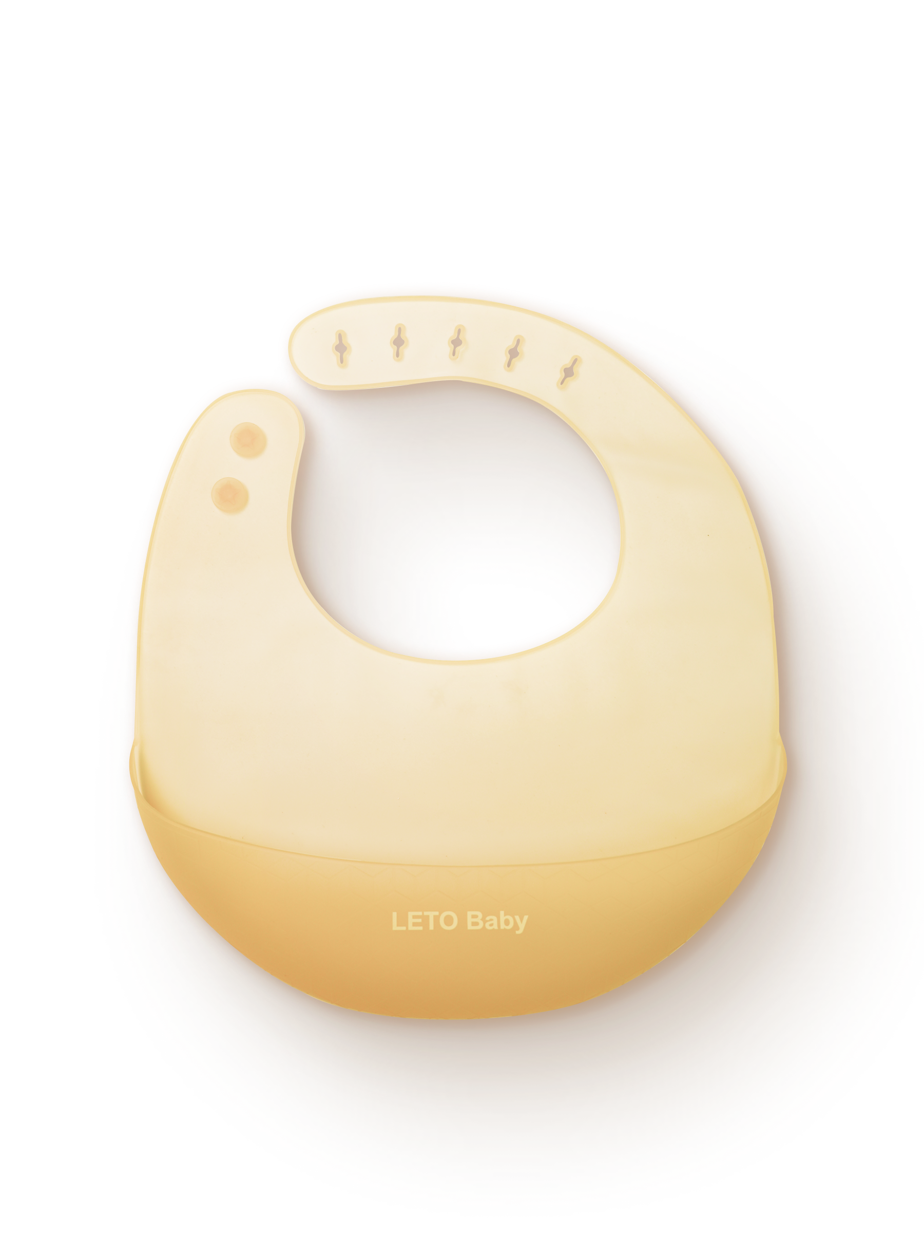 Нагрудник силиконовый для кормления детский LETO BABY