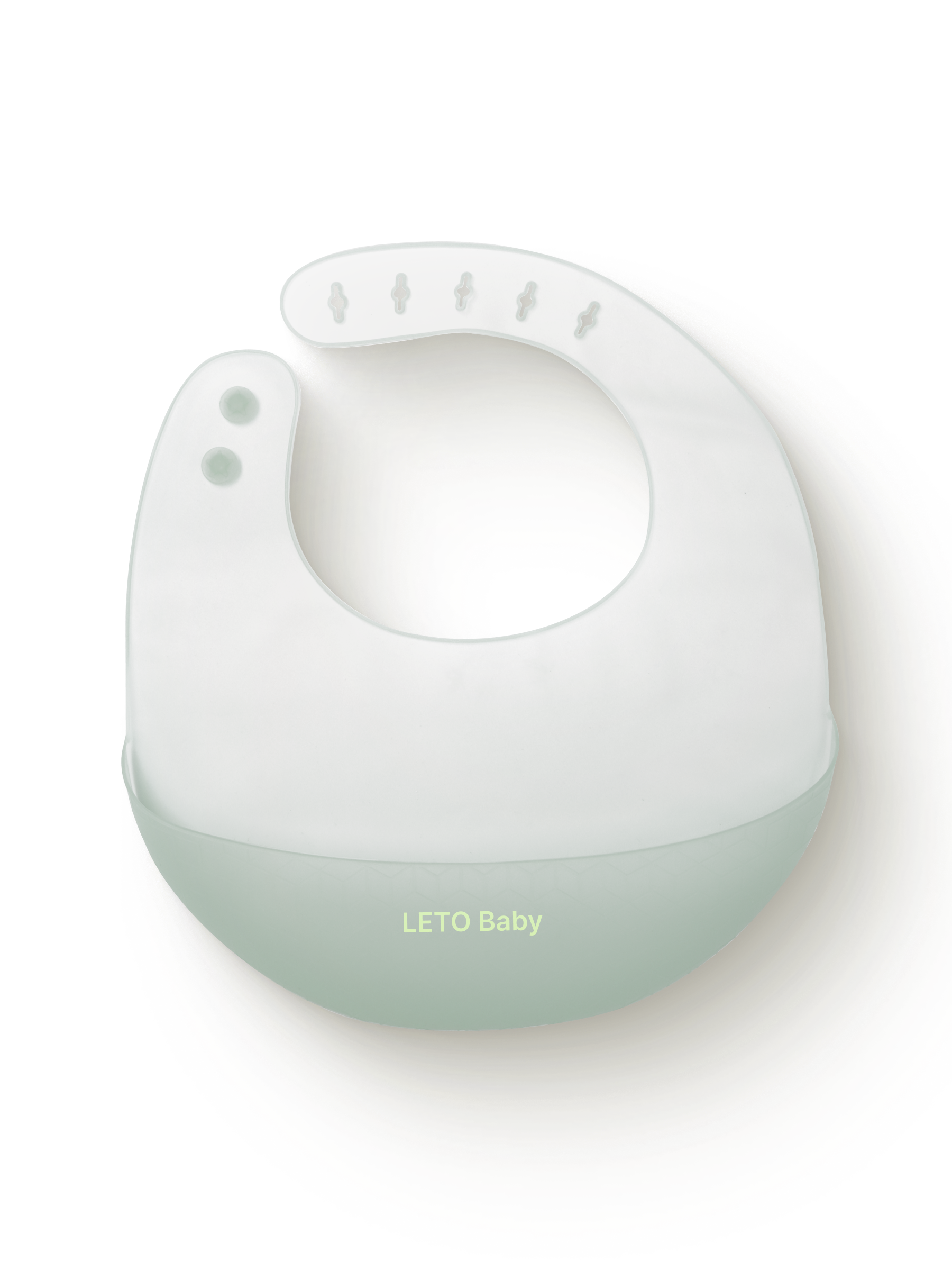 Нагрудник силиконовый для кормления детский LETO BABY