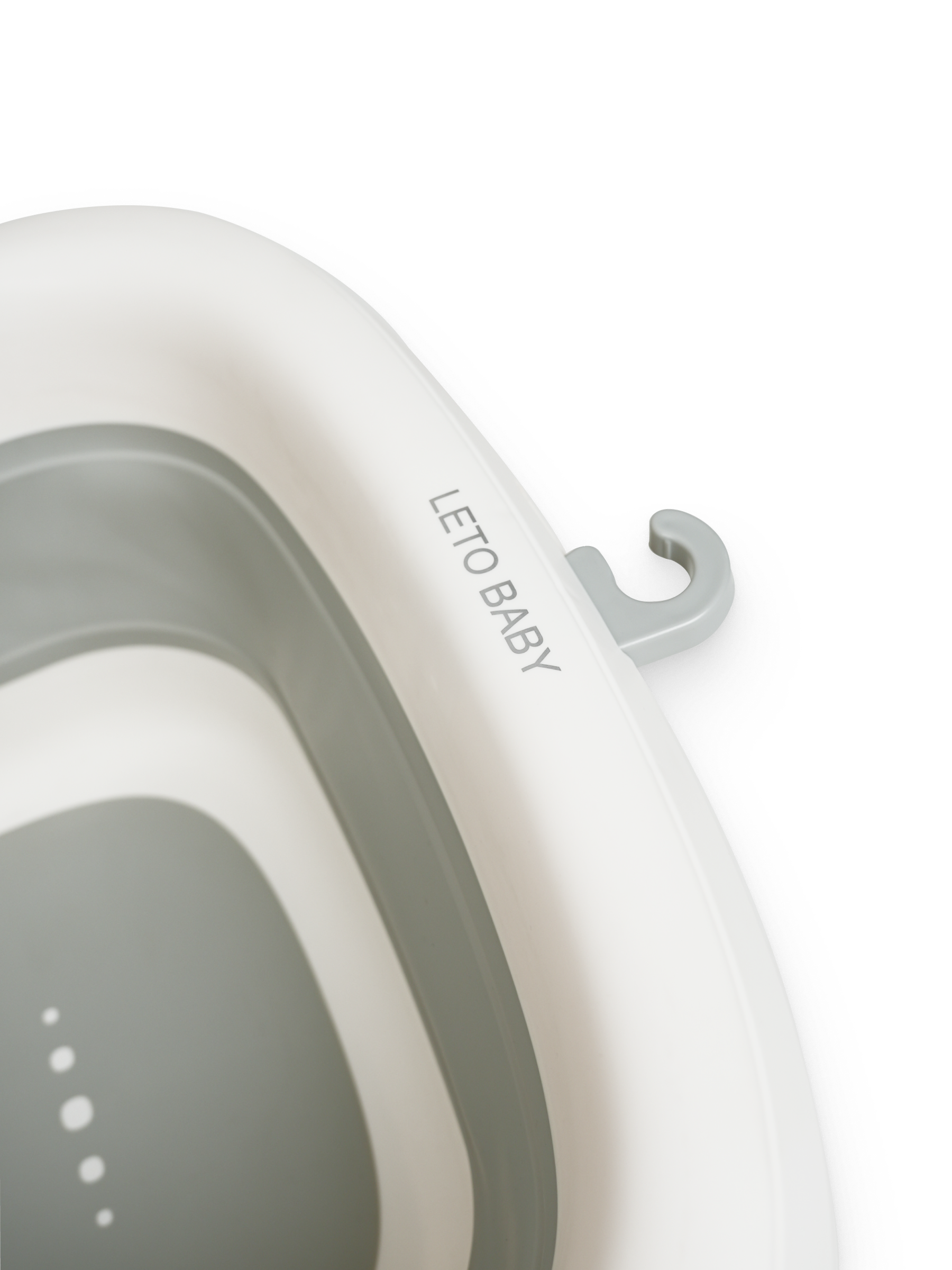 Ванночка для купания новорожденных складная с термометром